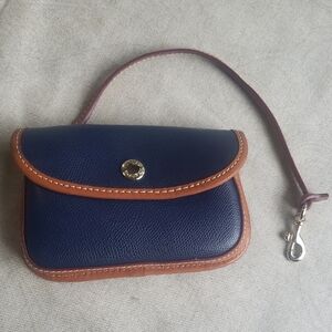 Elegant Navy and Brown Women's Bag